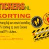 korting covid-19 stickers