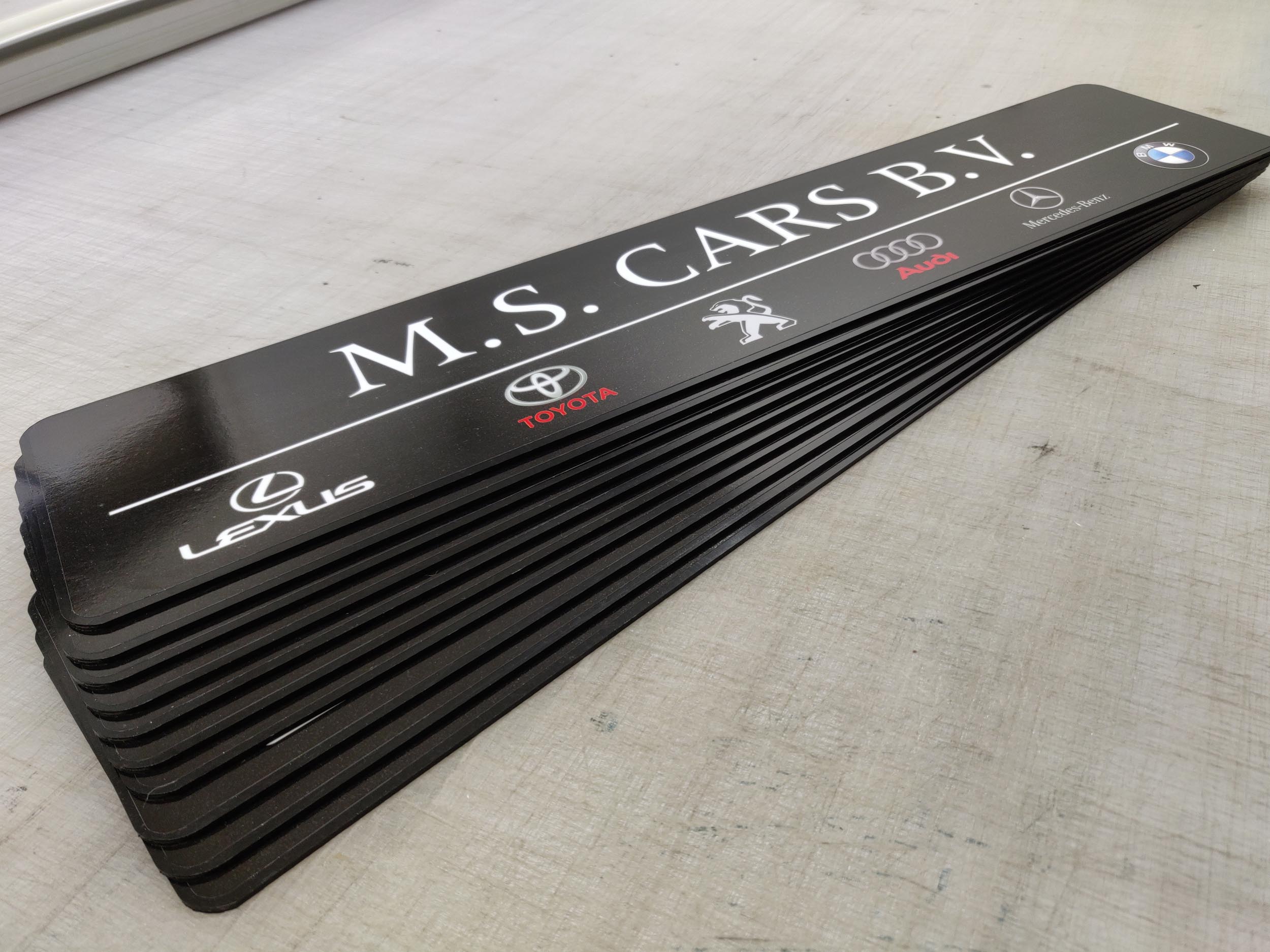 Showroomplaten MS Cars Showroomplaten MS Cars