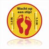 covid19 Voeten houd afstand sticker