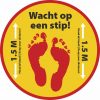 covid19 Voeten houd afstand sticker