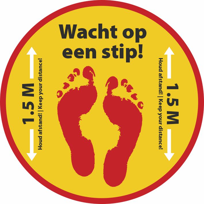 covid19 Voeten houd afstand sticker covid19 Voeten houd afstand sticker