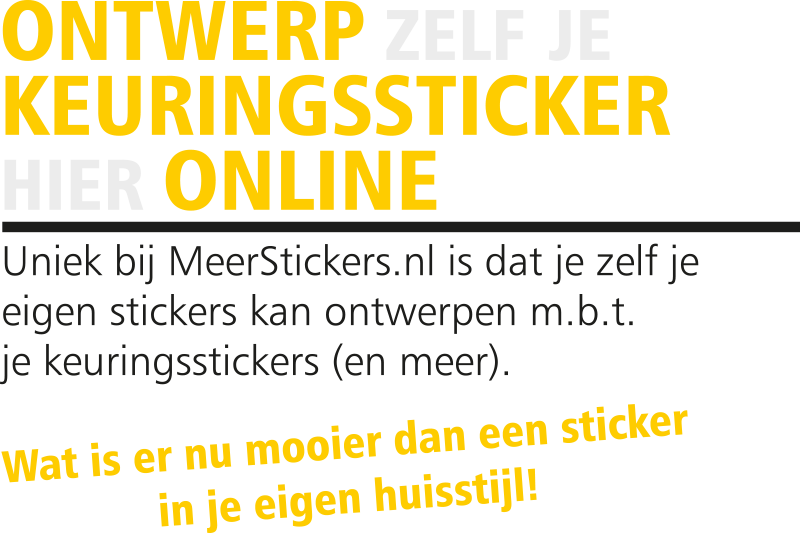 keuringsstickers bannertekst