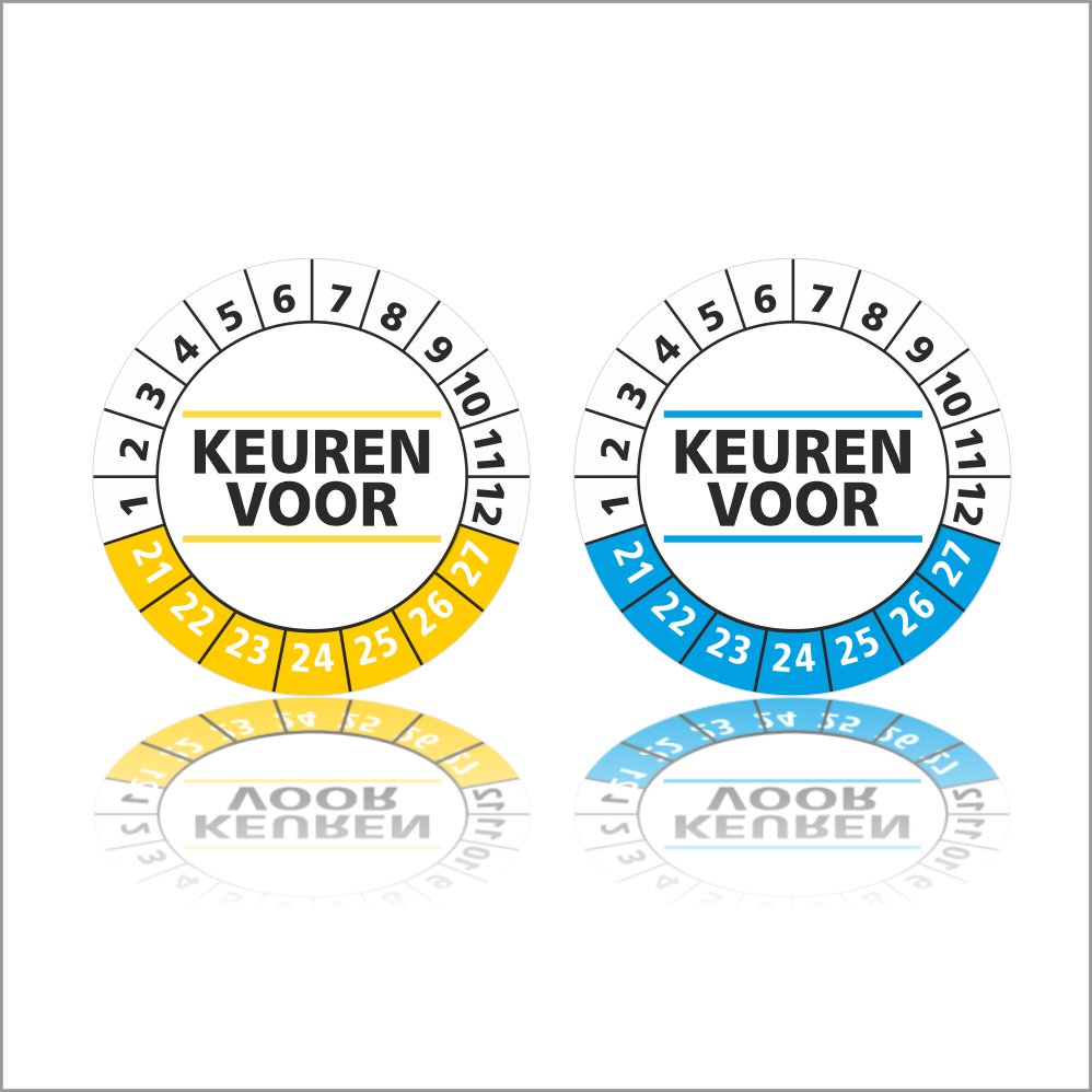 Keuren voor keuringssticker half product