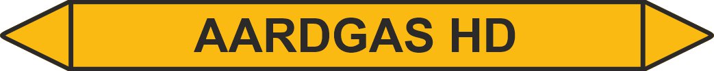 Leidingstickers Leidingmarkering Aardgas HD (Gassen) Leidingstickers Leidingmarkering Aardgas HD (Gassen)