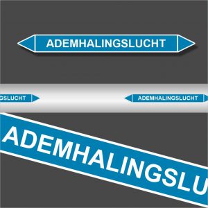 Leidingstickers Leidingmarkering Ademhalingslucht (Lucht)