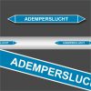 Leidingstickers Leidingmarkering Ademperslucht (Lucht)