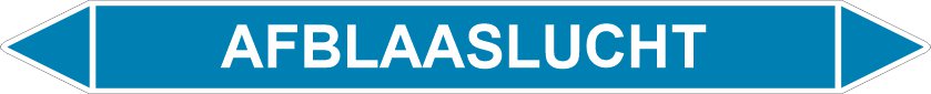 Leidingstickers Leidingmarkering Afblaaslucht (Lucht) Leidingstickers Leidingmarkering Afblaaslucht (Lucht)