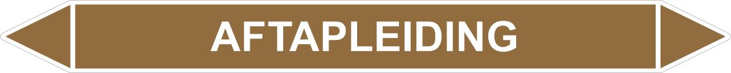 Leidingstickers Leidingmarkering Aftapleiding (Ontvlambare vloeistoffen) Leidingstickers Leidingmarkering Aftapleiding (Ontvlambare vloeistoffen)