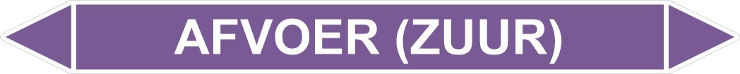 Leidingstickers Leidingmarkering Afvoer (zuur) (Basen)