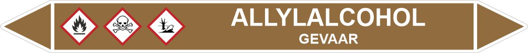 Leidingstickers Leidingmarkering Alylalcohol (Ontvlambare vloeistoffen) Leidingstickers Leidingmarkering Alylalcohol (Ontvlambare vloeistoffen)