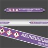 Leidingstickers Leidingmarkering Azijnzuuranhydride (Basen)