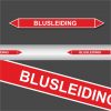 Leidingstickers Leidingmarkering Blusleiding (Blusleidingen)