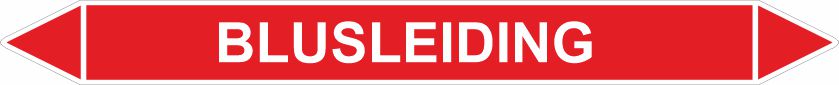 Leidingstickers Leidingmarkering Blusleiding (Blusleidingen)