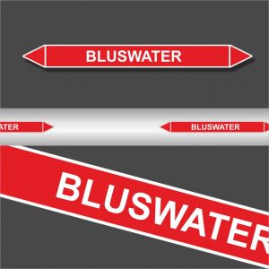 Leidingstickers Leidingmarkering Bluswater (Blusleidingen)