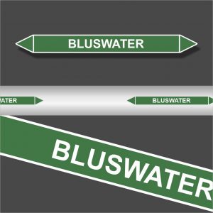 Leidingstickers Leidingmarkering Bluswater (Water)