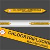 Leidingstickers Leidingmarkering Chloortrifluormethaan (Gassen)