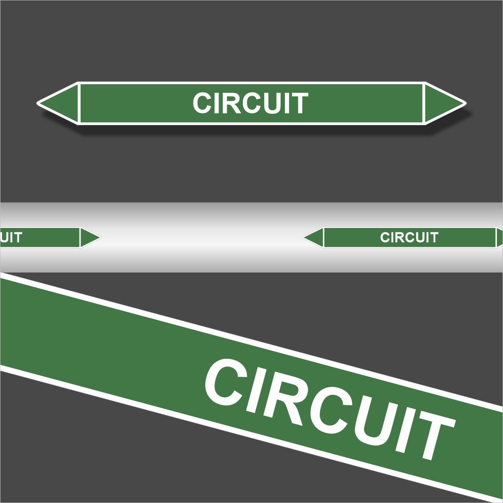 Leidingstickers Leidingmarkering Circuit (Water) Leidingstickers Leidingmarkering Circuit (Water)