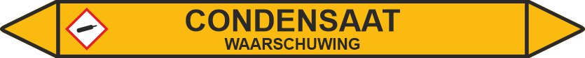 Leidingstickers Leidingmarkering Condensaat (Gassen) Leidingstickers Leidingmarkering Condensaat (Gassen)