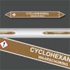 Leidingstickers Leidingmarkering Cyclohaxanol (Ontvlambare vloeistoffen)