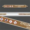 Leidingstickers Leidingmarkering Cyclohexaan (Ontvlambare vloeistoffen)