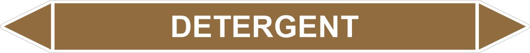 Leidingstickers Leidingmarkering Dertergent (Ontvlambare vloeistoffen)