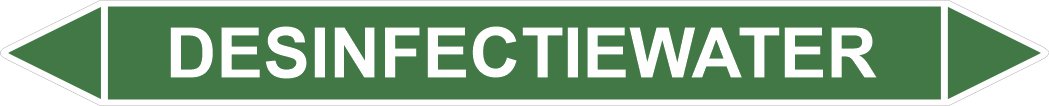 Leidingstickers Leidingmarkering Desinfectiewater (Water) Leidingstickers Leidingmarkering Desinfectiewater (Water)