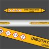 Leidingstickers Leidingmarkering Dimethylamine (Gassen)