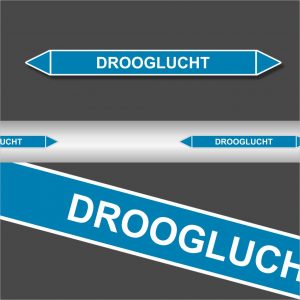 Leidingstickers Leidingmarkering Drooglucht (Lucht)