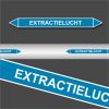 Leidingstickers Leidingmarkering Extractielucht (Lucht)