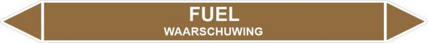 Leidingstickers Leidingmarkering Fuel (Ontvlambare vloeistoffen)