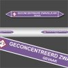 Leidingstickers Leidingmarkering Geconcentreerd Zwavelzuur (Basen)