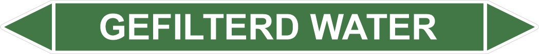Leidingstickers Leidingmarkering Gefilterd water (Water)