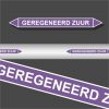 Leidingstickers Leidingmarkering Geregeneerd Zuur (Basen)