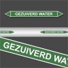 Leidingstickers Leidingmarkering Gezuiverd water (Water)