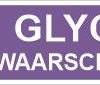 Leidingstickers Leidingmarkering Glycol (Basen)