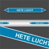 Leidingstickers Leidingmarkering Hete Lucht (Lucht)