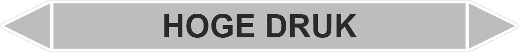 Leidingstickers Leidingmarkering Hoge Druk (Stoom) Leidingstickers Leidingmarkering Hoge Druk (Stoom)