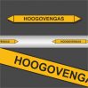 Leidingstickers Leidingmarkering Hoogovengas (Gassen)