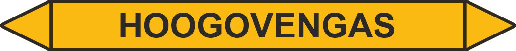 Leidingstickers Leidingmarkering Hoogovengas (Gassen) Leidingstickers Leidingmarkering Hoogovengas (Gassen)