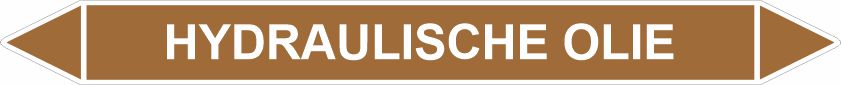Leidingstickers Leidingmarkering Hydraulische Olie (Ontvlambare vloeistoffen)