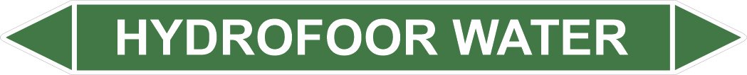 Leidingstickers Leidingmarkering Hydrofoor water (Water) Leidingstickers Leidingmarkering Hydrofoor water (Water)