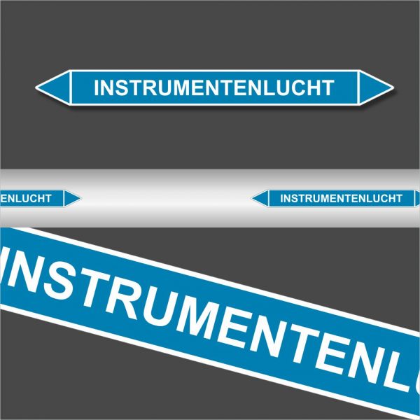 Leidingstickers Leidingmarkering Instrumentenlucht (Lucht)