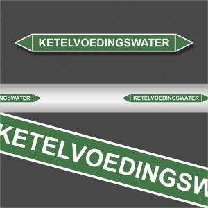 Leidingstickers Leidingmarkering Ketelvoedingswater (Water)
