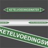Leidingstickers Leidingmarkering Ketelvoedingswater (Water)