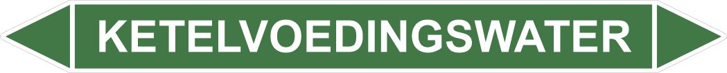 Leidingstickers Leidingmarkering Ketelvoedingswater (Water)