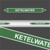 Leidingstickers Leidingmarkering Ketelwater (Water)
