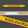 Leidingstickers Leidingmarkering Koolzuurgas (Gassen)