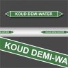 Leidingstickers Leidingmarkering Koud demi-water (Water)