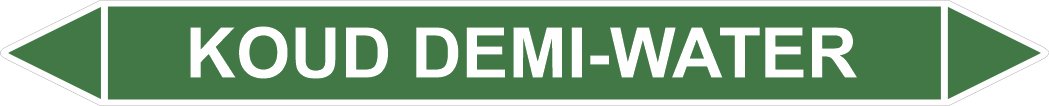 Leidingstickers Leidingmarkering Koud demi-water (Water) Leidingstickers Leidingmarkering Koud demi-water (Water)