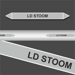 Leidingstickers Leidingmarkering LD Stoom (Stoom)